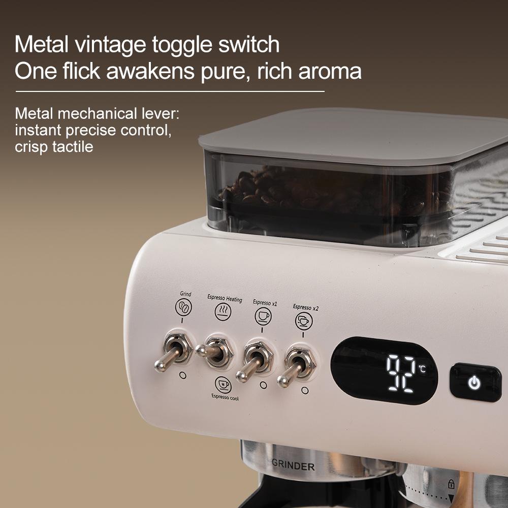 Aeomjk Aimo Ke EU Standard Italian Semi-Automatic Coffee Machine with Integrated Cold Brew and Milk Frother