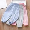Children's Fashion Pants Girls' Summer Clothes Princess Baby Casual Cropped Pants Thin Design for Summer