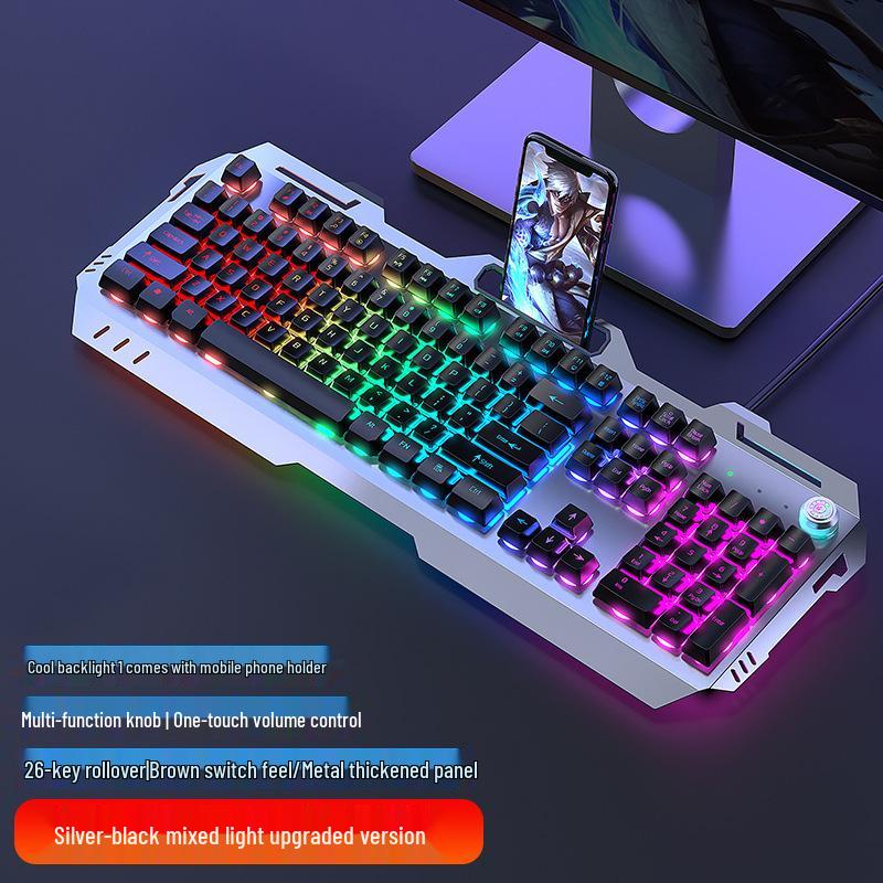 GX80 Mechanical Keyboard, Mouse & Headset Set - Brown Switch, Wired for Laptop & E-sports Gaming