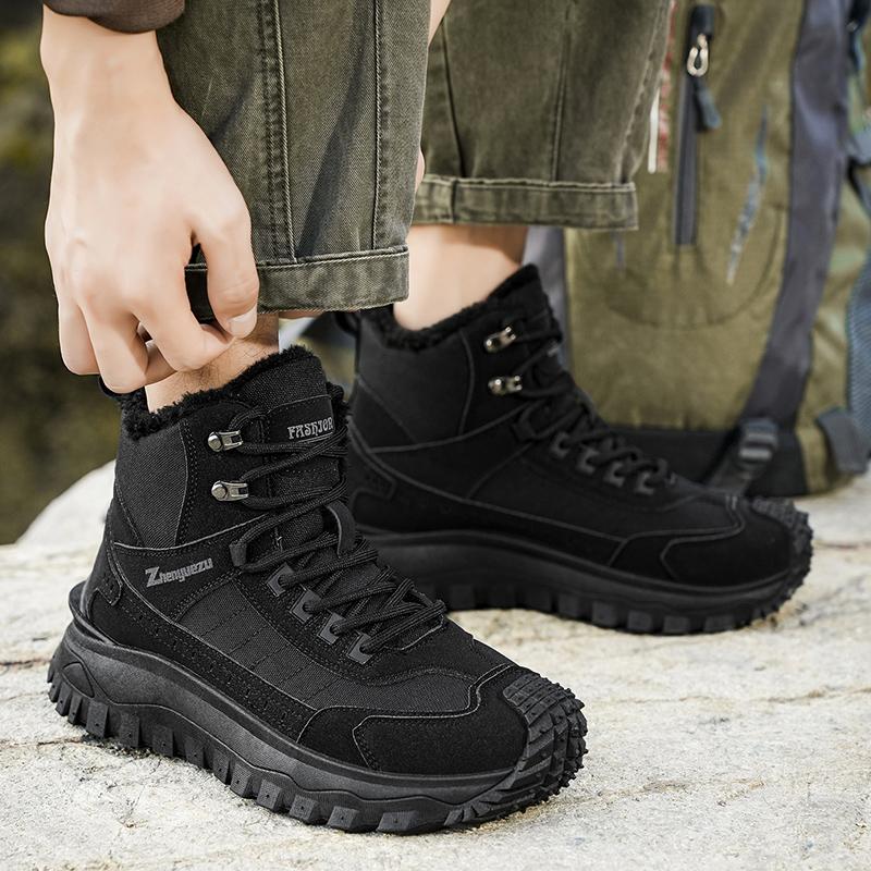 Herrenstiefel 2026 Neue Wintermode Outdoor Freizeit Wandern Sport Arbeitsstiefel Bequeme Plateau Vielseitige Schuhe Große Größen