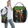 Brainbot Surreal Creature Mixed Elements Lunch Bag Retro Lunch Box Outdoor Picnic Tote Food Bags For Girls Oxford Cooler Bag