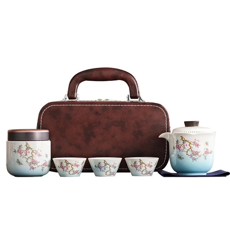 Chuangjing Wisteria Floral Tea Set