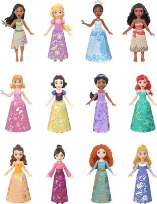 Mattel Hračky Disney Princezny Ultimátní Balíček Princezen s 12 Malými Polohovatelnými Panenkami a Podpisovými Oblečky Disney Sběratelskými, Inspirované Filmy