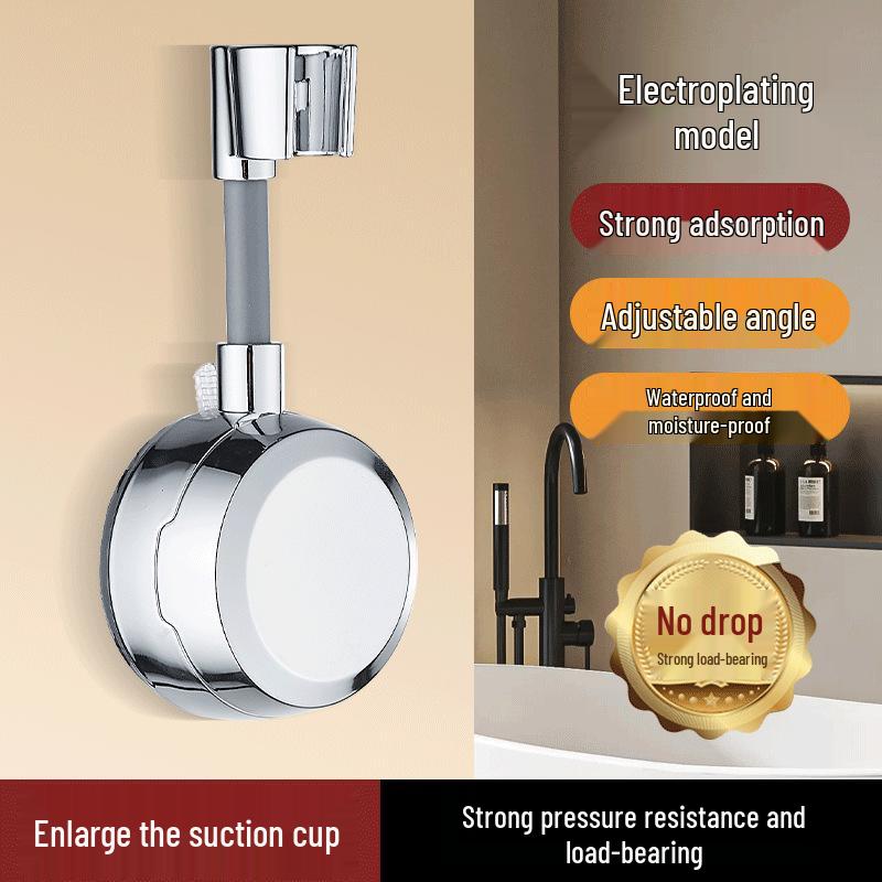 Universal No-Drill Suction Cup Shower Head Holder