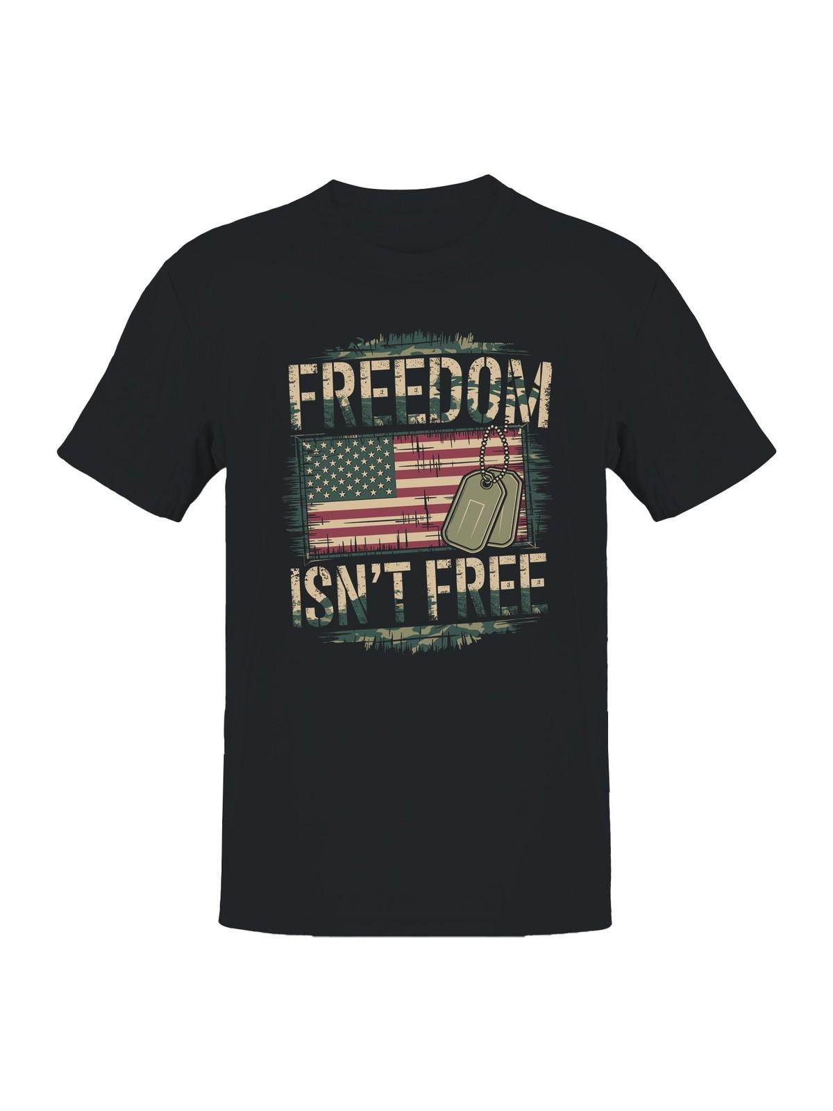 Patriotic Freedom for all Mens T-shirt L