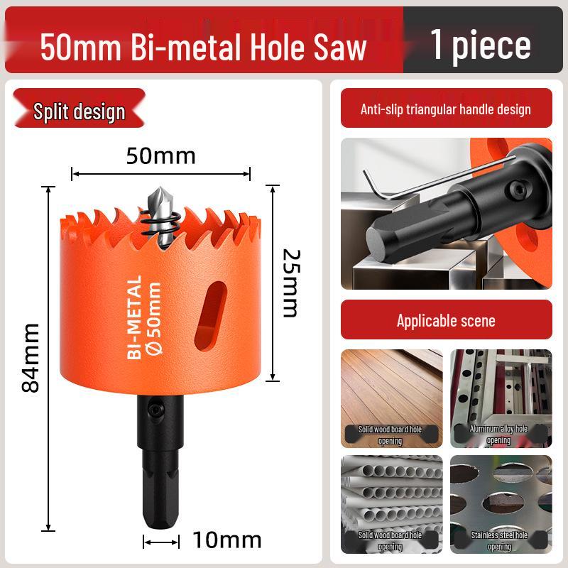 Pânză de găurit bimetalică pentru prelucrarea lemnului: Burghiu pentru Lemn, Gips-carton, Metal, Plastic și PVC - Măritor Găuri pentru Spoturi Încasetate 75mm.