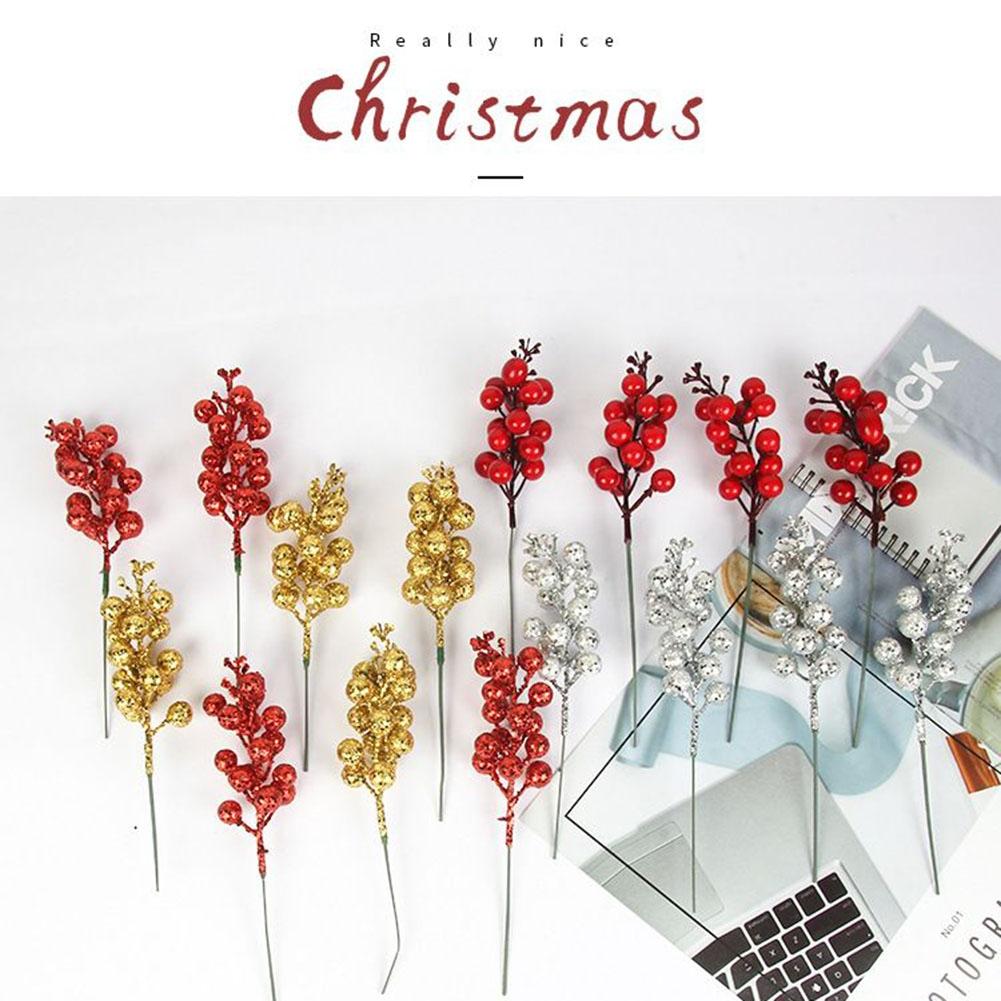 Brighten Up Your Décor with Vibrant Red Berries 14mm Fruit Heads 6x Stems
