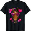 Horse Valentines Day Heart Love Couples Horse Lover Cowboy Cotton Men T Shirt