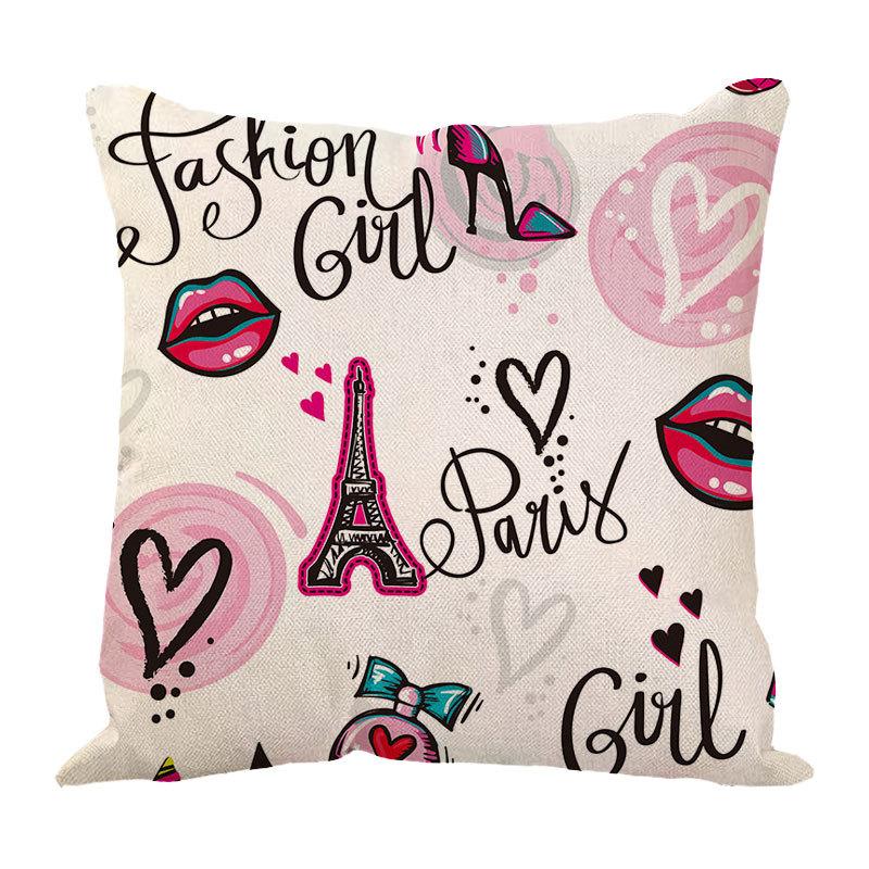 New Valentine'S Day Love Letter Pattern Pillow Cover Sofa Pillow Cover Premium Durable Quality Useful Practical