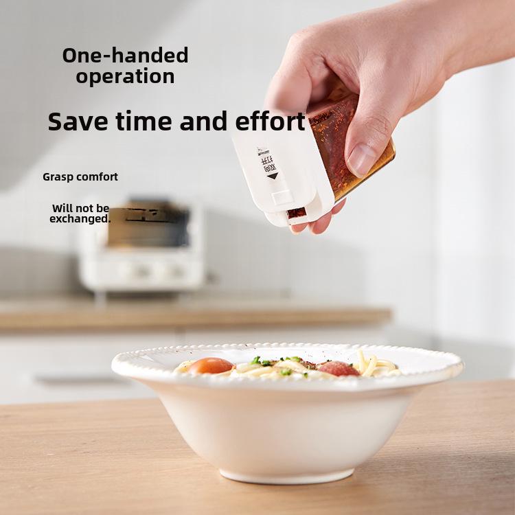 Japanische Küchen Gewürzbox: Ölflasche & Feuchtigkeitsdichte 4-Fach Gewürzbox