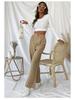 Women's Corduroy Wide-Leg Casual Pants - European and American Style
