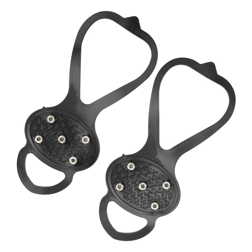 1 Paar Outdoor 5 Zähne Eiskrallen Rutschfestigkeit 5 Zähne Kletterschuh Spikes