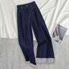 Women's Striped High-Waisted Wide-Leg Pants