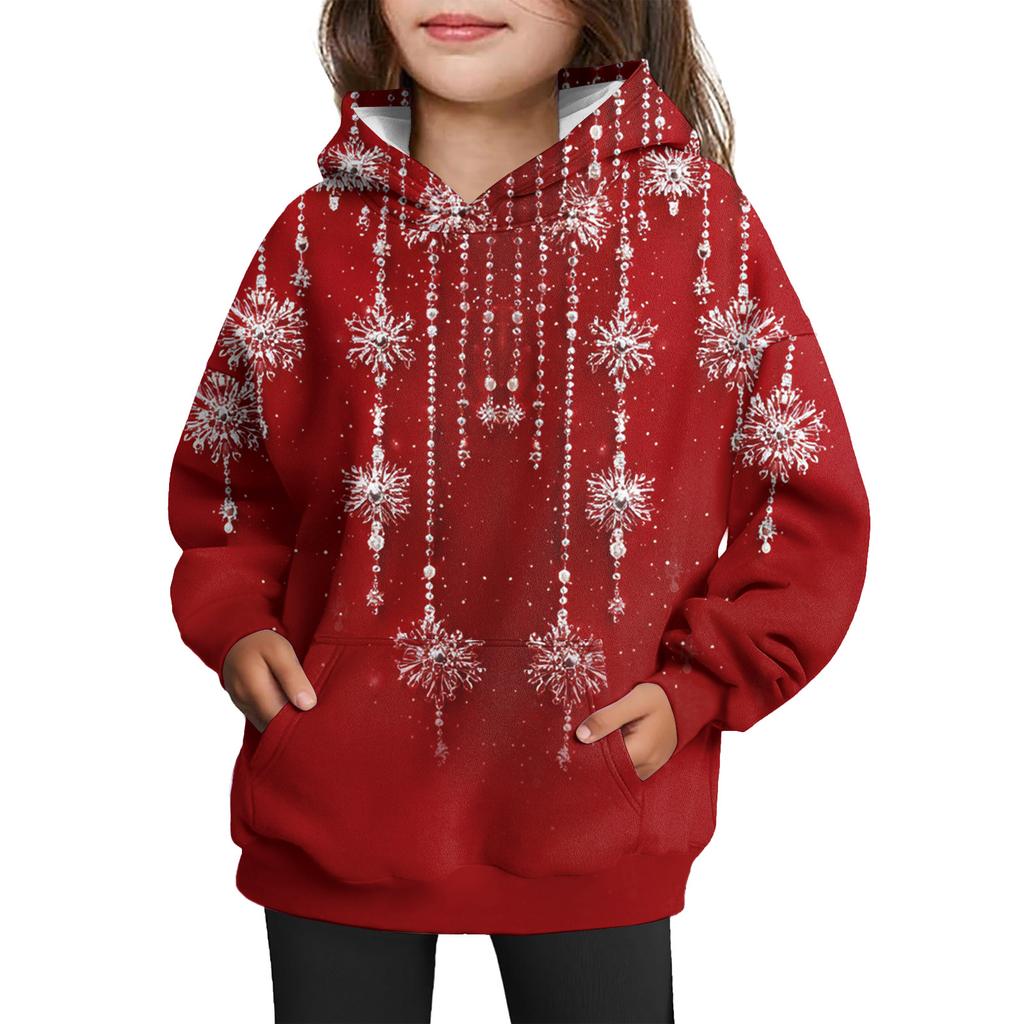 Girls' Hooded Tie-Dye Sweatshirt - Pullover Print Top