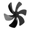 6 Blades Stove Fan Blade Aluminium Alloy Enhance Warm Air Circulation Stove Fan Blades Replacement for Fireplace Fan