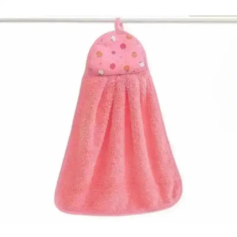 Hand Towel Absorbent Cloth Dishcloths Hanging Cloth Useful Kitchen Accessories 30*38cm Coral Velvet Bathroom Supplies Soft