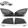 Cars Window Shades–4Pcs Breathable Mesh Sun Shade For Back & Side Windows, UV Protection For Baby, Family & Pets, Privacy Screen, Bug & Mosquito