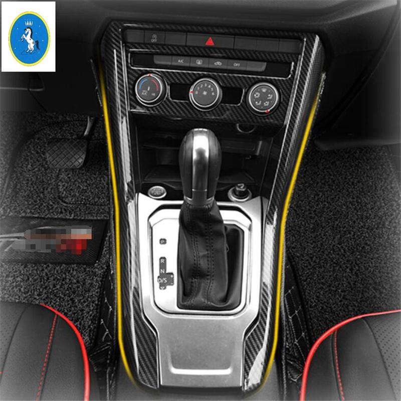 ABS Car Console Center Shifter Shift Gear Decoration Frame Cover Panel Trim For Volkswagen T-Roc T Roc 2018 -  Accessories