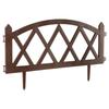 4X Płotek Ogrodowy Brązowy Border Palisada Obrzeże Trawnika Grządki 228 Cm