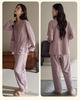 Xuan Liang Pajamas Women's Spring and Autumn Collection Pure Cotton Long Sleeve New Casual Simple Cotton Home Furnishing Set
