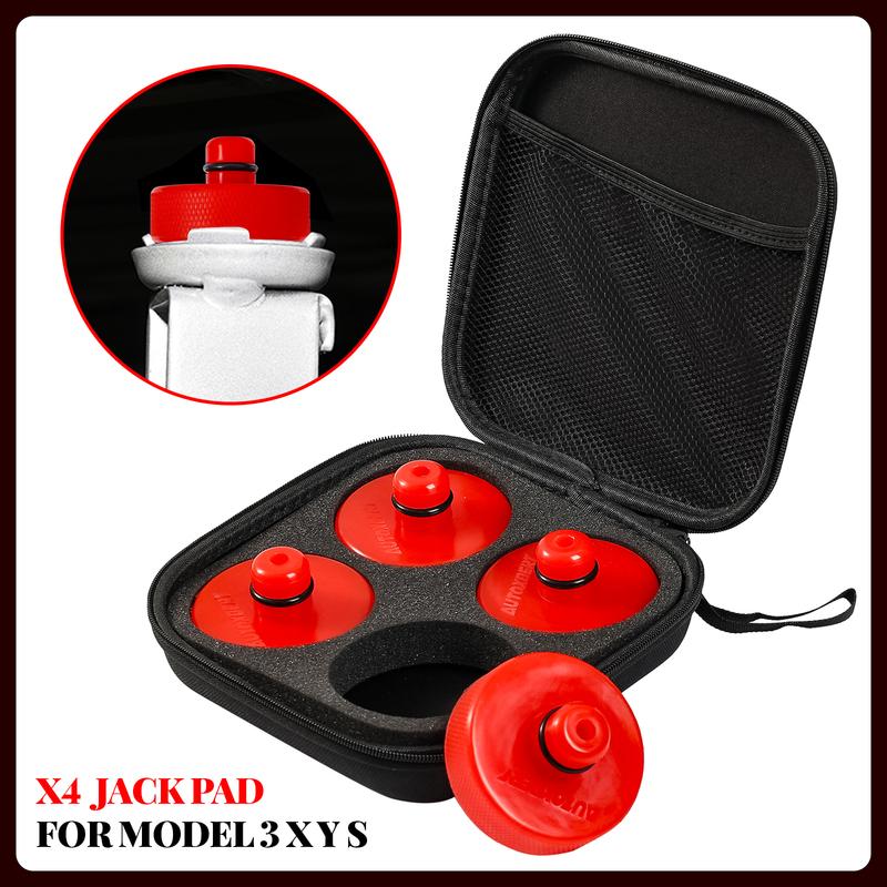 Red Reinforcement Jack Pad For Tesla Model 3 Y S X 2017-2024 Polyurethane Rubber Lifting Jacking Adapter Accessories Tire Repair