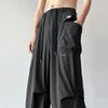 Herren Braun Sommer Quick Dry Fallschirm Jogger Y2K Cargo Hosen Breites Bein Baggy Pantalon Hose Koreanischen Stil 2023 Jogginghose