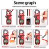 Digital LCD clamp meter, AC/DC multimeter, current amp capacitance pliers, amp resistance tester
