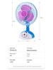 Silent Mini Fan: Cartoon Design for Dorms, Desks, and Offices