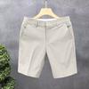 Men's Plain Golf Shorts Outdoor Athletic Shorts for Sports Casual Wear Lightweight Breathable Fabric No Belt Included