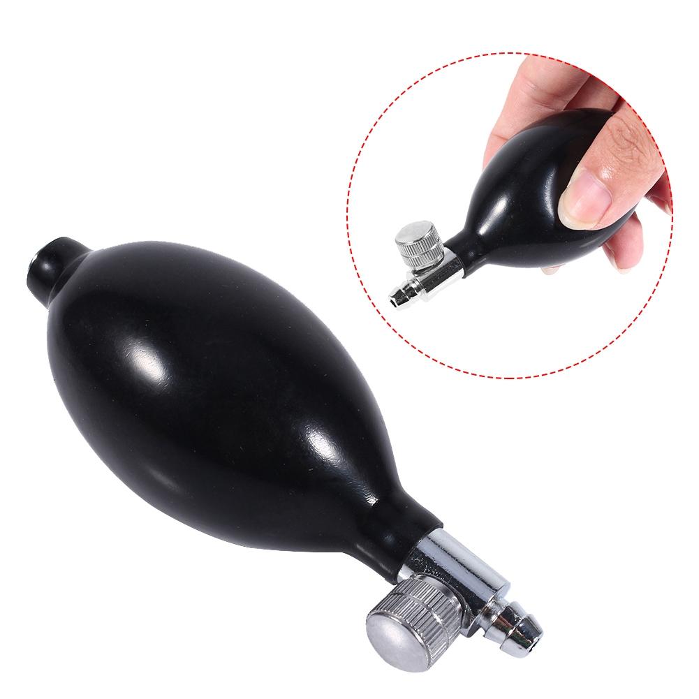Replacement Black Manual Inflation Blood Pressure Latex Bulb With Air Release Valve