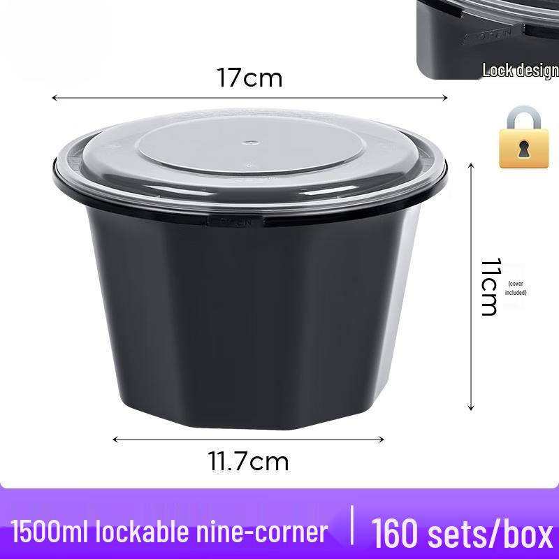 

Wuhe 1500ml Nine-Corner Disposable Food Containers