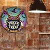 Halloween Metal Wall Art Poster 8x8 Inch Kitchen Decor