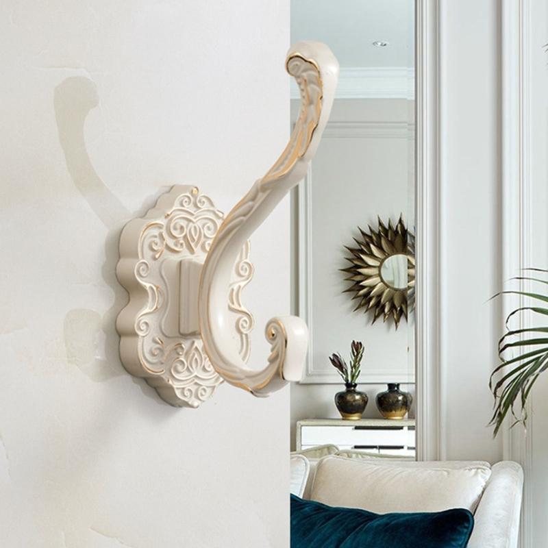 Nordic Styles Without Drilling Over Door Hook Alloy Rustproof Hanger for Coat Bags Towels Bathroom Storage