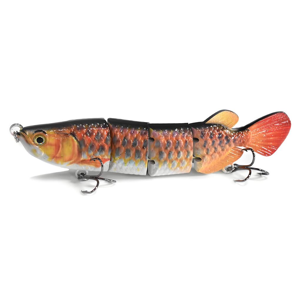 Golden Dragon Multi-jointed Sinking Fishing Lure, 4 Sections, 150mm/34.6g
