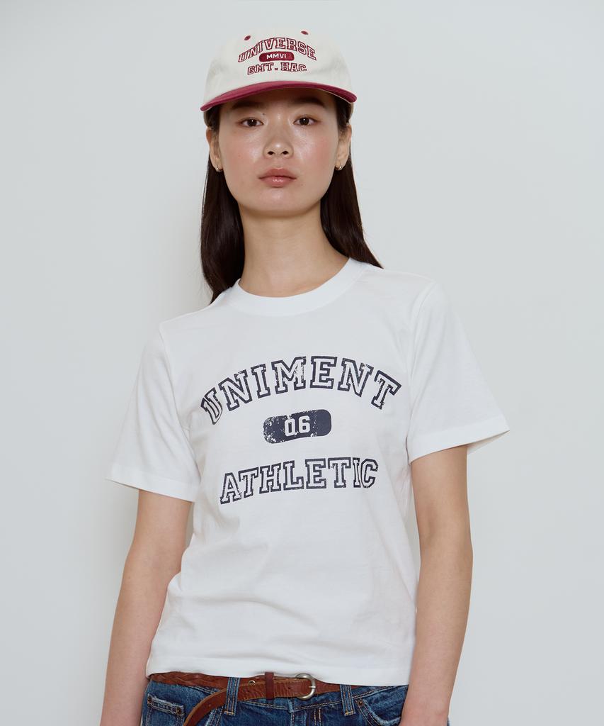 Yunibeoseugameonteu Ug Two-Tone Logo Washed Cap_Burgundy