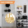 Wall Key Holder Key Hooks 10 Hooks Wall Mounted Key Holder Multi-Function Self Adhesive Key Rack Heavy Duty for Kitchen Garage