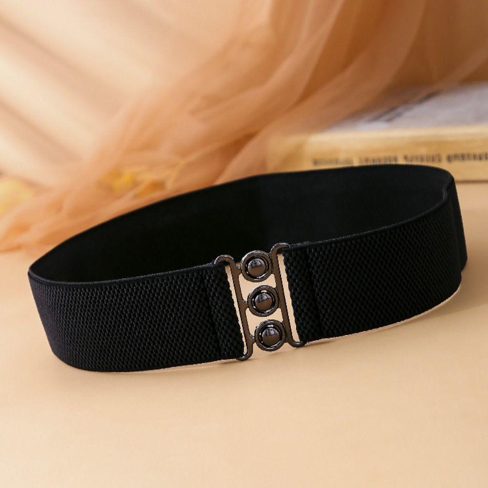 Fashion Stretch Wide Elastic Belt Cinch Casual Waist Band Dress Cummerbands For Ladies Women