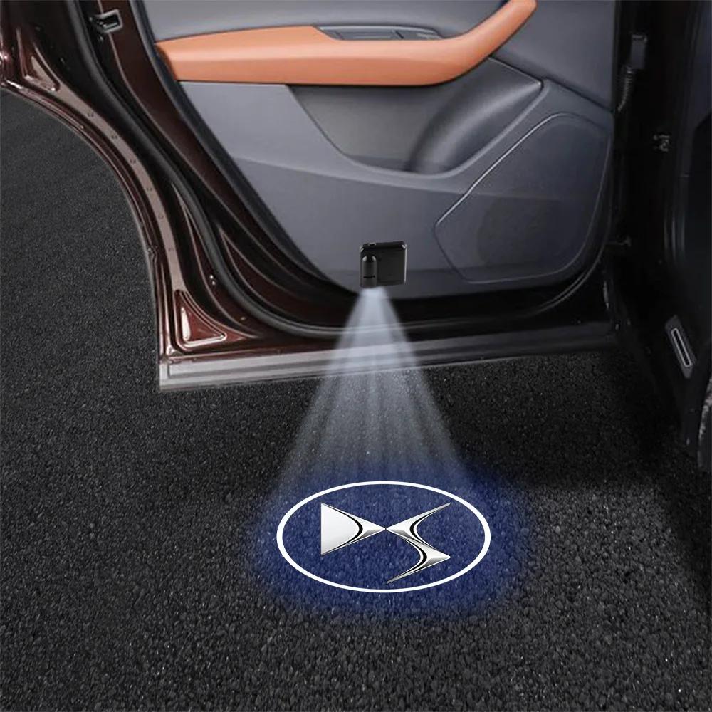 1/2PCS Led Car Door Welcome Light Projector Lamp Auto Accessories for Citroen C4 Picasso Xsara C5 Aircross Cactus C1 C2 C3 C6 C8 FL7