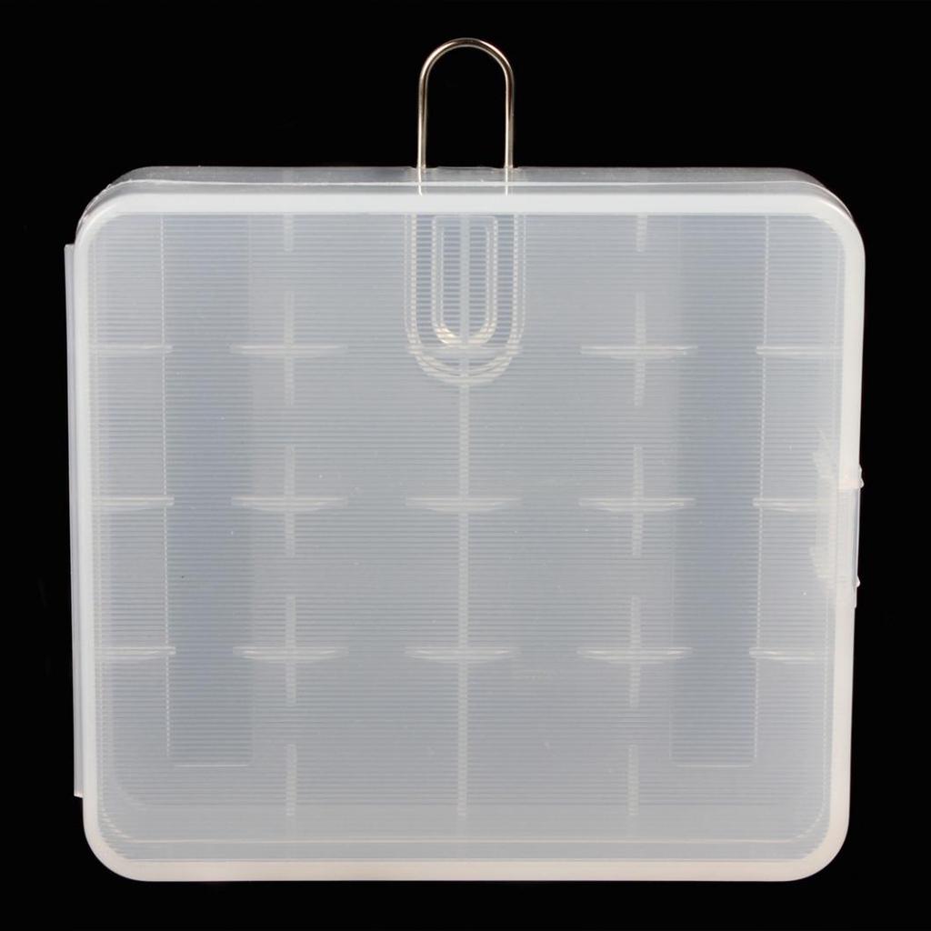 Portable Hard Plastic Case Holder Storage Box for 4 X 18650 Batteries
