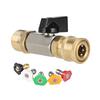 Car Wash 5 Color Nozzle High-pressure Nozzle Brass Pressure Washer Fitting Pressure Washer Coupler 360 Degree Rotation