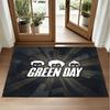 Green Day Design Crystal Velvet Rug Soft Decorative Mat for Bedroom Entrance