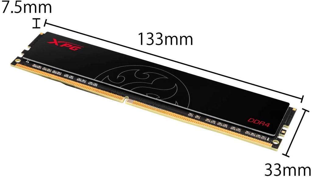 XPG Hunter Desktop PC Gaming Memory PC4-21300 DDR4-2666 8GB x 2 AX4U266638G16-HTD