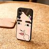 F-FUNNY And Cute Stickers Phone Case For Samsung  A73,72,71,A52,51,40,41,A22,A32,31,A13, Soft Black Shell