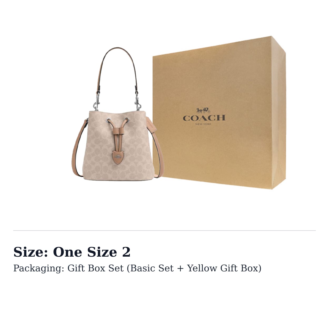 COACH Rowan Artificial Leather Bucket Bag