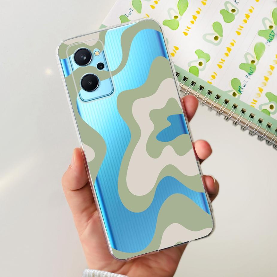 For Realme 9i Case RMX3491 New Fashion Painted Cover Clear Silicone Soft TPU Phone Case For Realme 9i 5G RMX3612 Realme9i Fundas