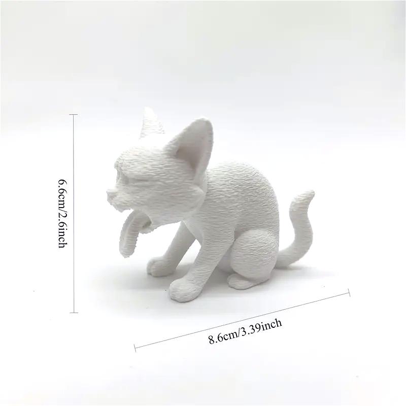 3D Printed Vomit Cat Decoration Ornaments, Funny Expressions, Cat Desktop Pets, Home Ornaments, Perfect Gifts for Cat Lovers