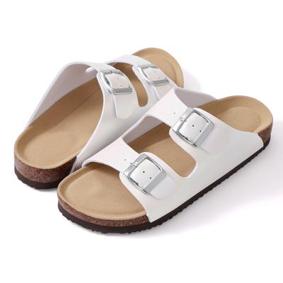 Fashion Crestar Women's Cork Slippers With Adjustable Buckle Summer New Gradient Beach Sandals Lady Fashion Clogs Slides House Slippers