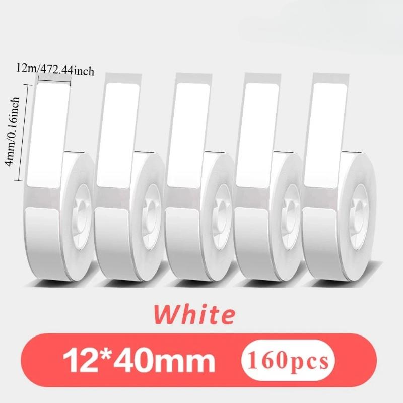 3/6 Rolls of White Portable Label Paper, Self-adhesive Thermal Printer Stickers, Multi-purpose Label Stickers