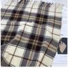 Plaid Scarf Women's Autumn and Winter Warm Scarf New European and American Thickened Fringed Shawl