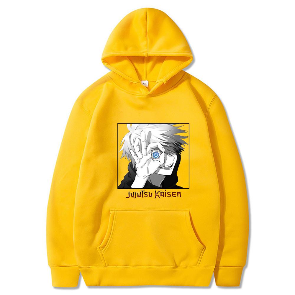 

New Jujutsu Kaisen Anime Print Graphic Hoodies Vintage Oversized Hooded Sweatshirt Long Sleeves Cotton Hoodie Men Women Clothes 3XL